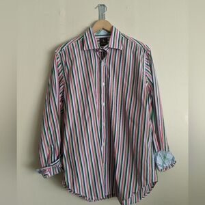Tailorbyed Colorful Striped Button-Up Shirt L